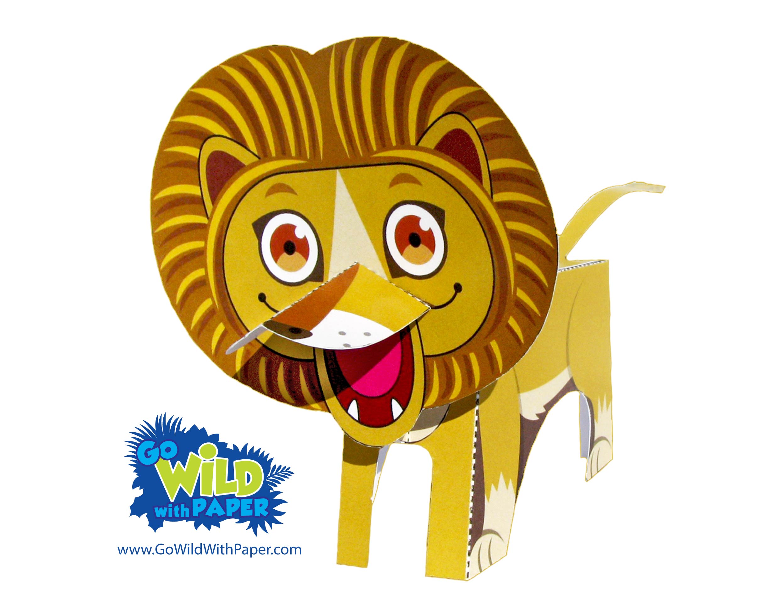 Lion Paper Model