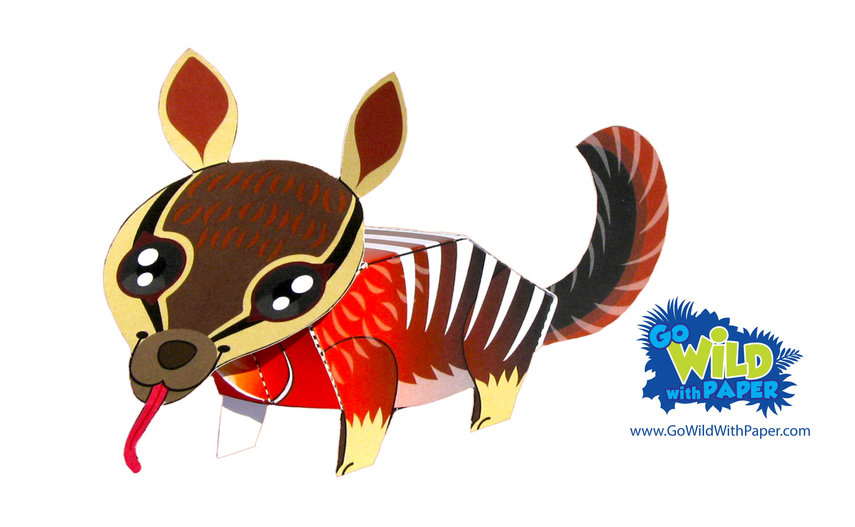 Numbat Paper Model