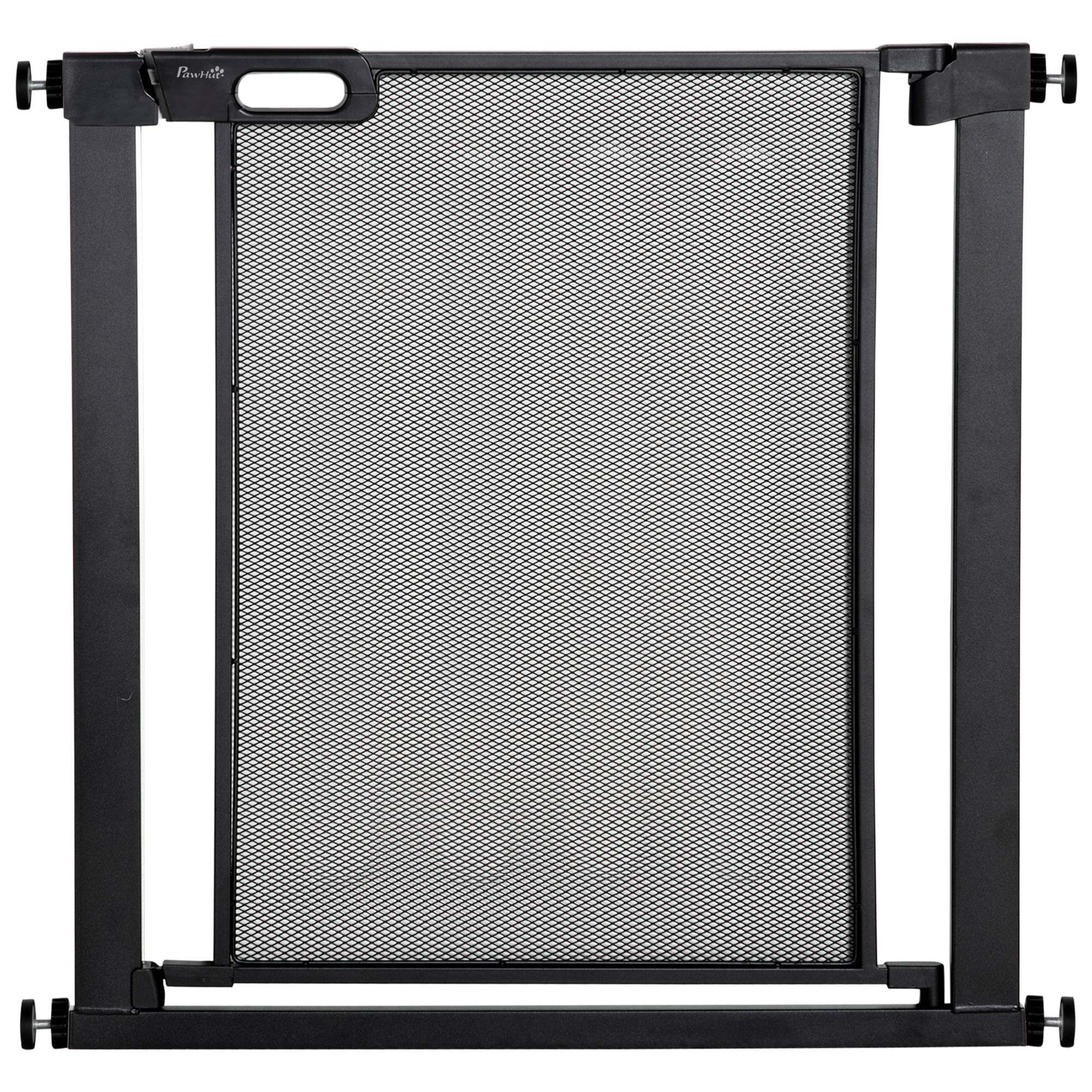 PawHut Dog Safety Gate, for Hallways, Staircases, Doors w/ Automatic Closing