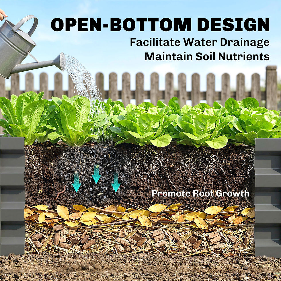 Thumbnail: Outsunny Rectangle Raised Garden Bed Box with Weatherized Steel Frame for