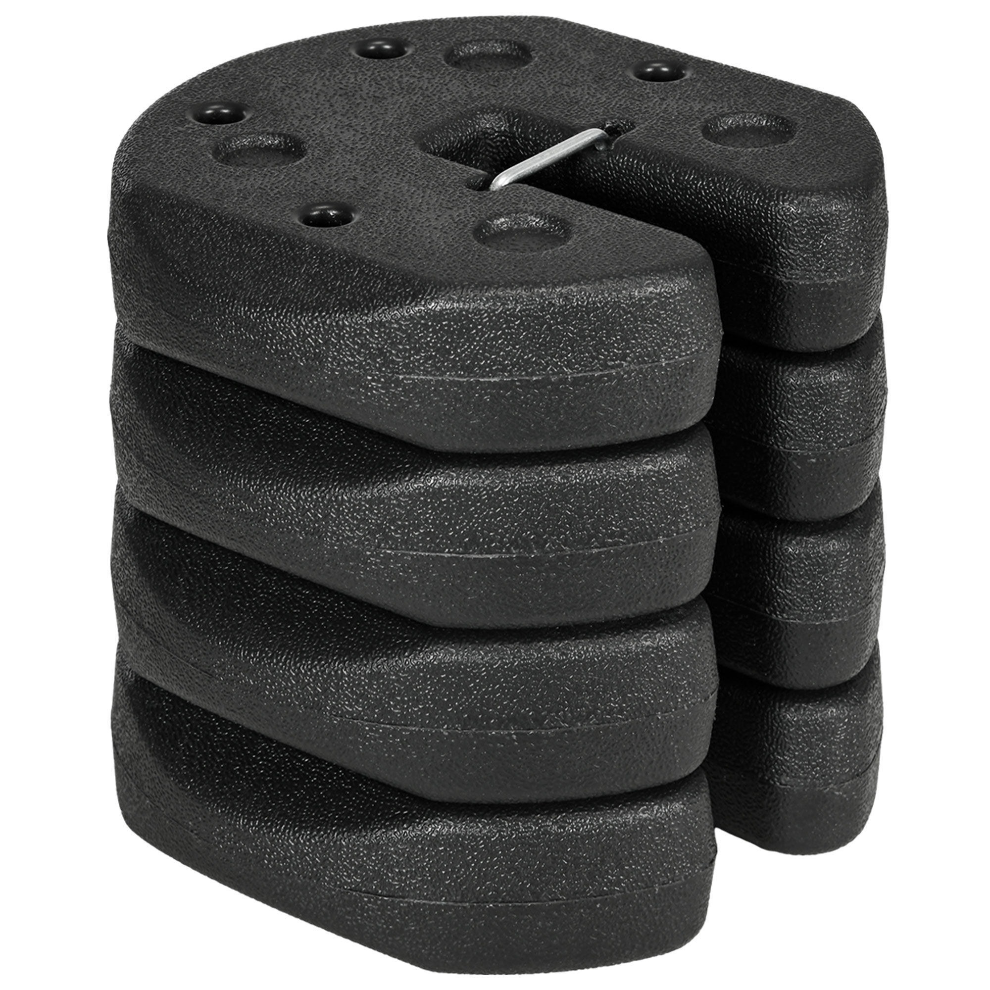Outsunny Total 12KG Gazebo Weights Set of 4, Weights for Gazebo Legs with