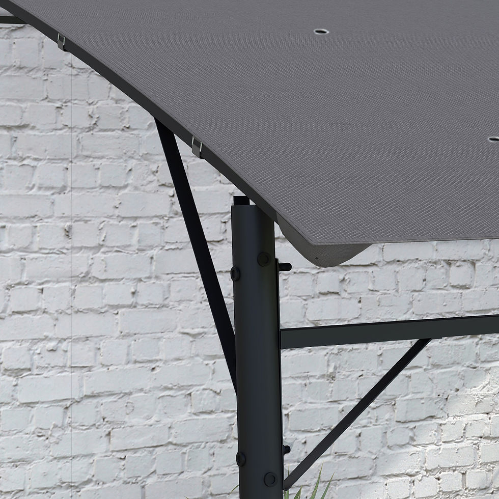 Thumbnail: Outsunny 3 x 4m Metal Frame Pergola - Grey