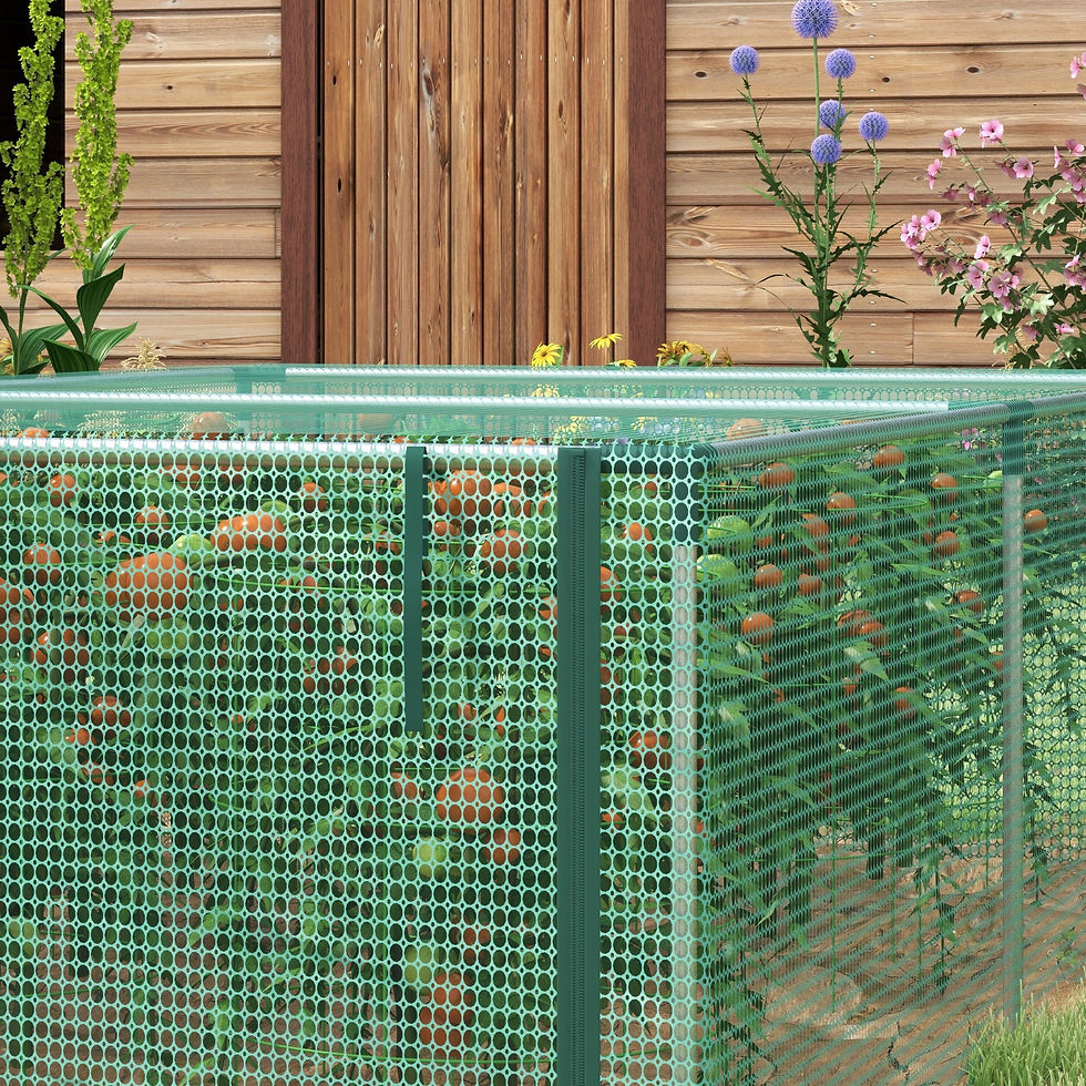 Thumbnail: 8' x 4' Plant Protection Cage, with Door, Green