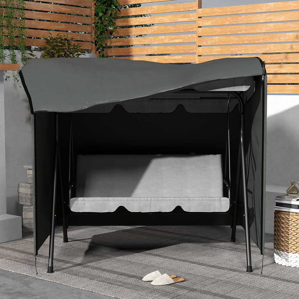 Thumbnail: 152 x 177cm Three-Seater Swing Chair Protective Cover Grey