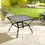 Thumbnail: Outsunny 94 x 94 cm Garden Table with Parasol Hole, Outdoor Dining Garden Table