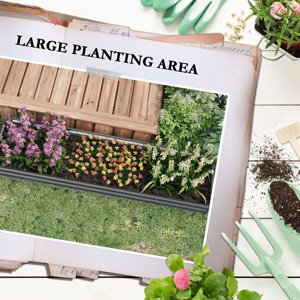 Thumbnail: 60 x 240cm Galvanised Steel Planter, with Open Bottom