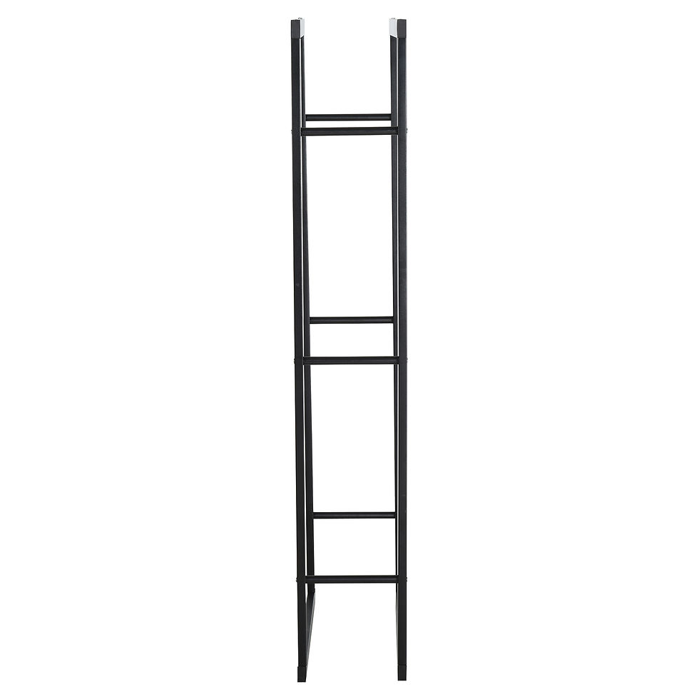 Thumbnail: Metal Firewood Log Holder Tall Firewood Rack Indoor Outdoor Fireplace Wood Stora