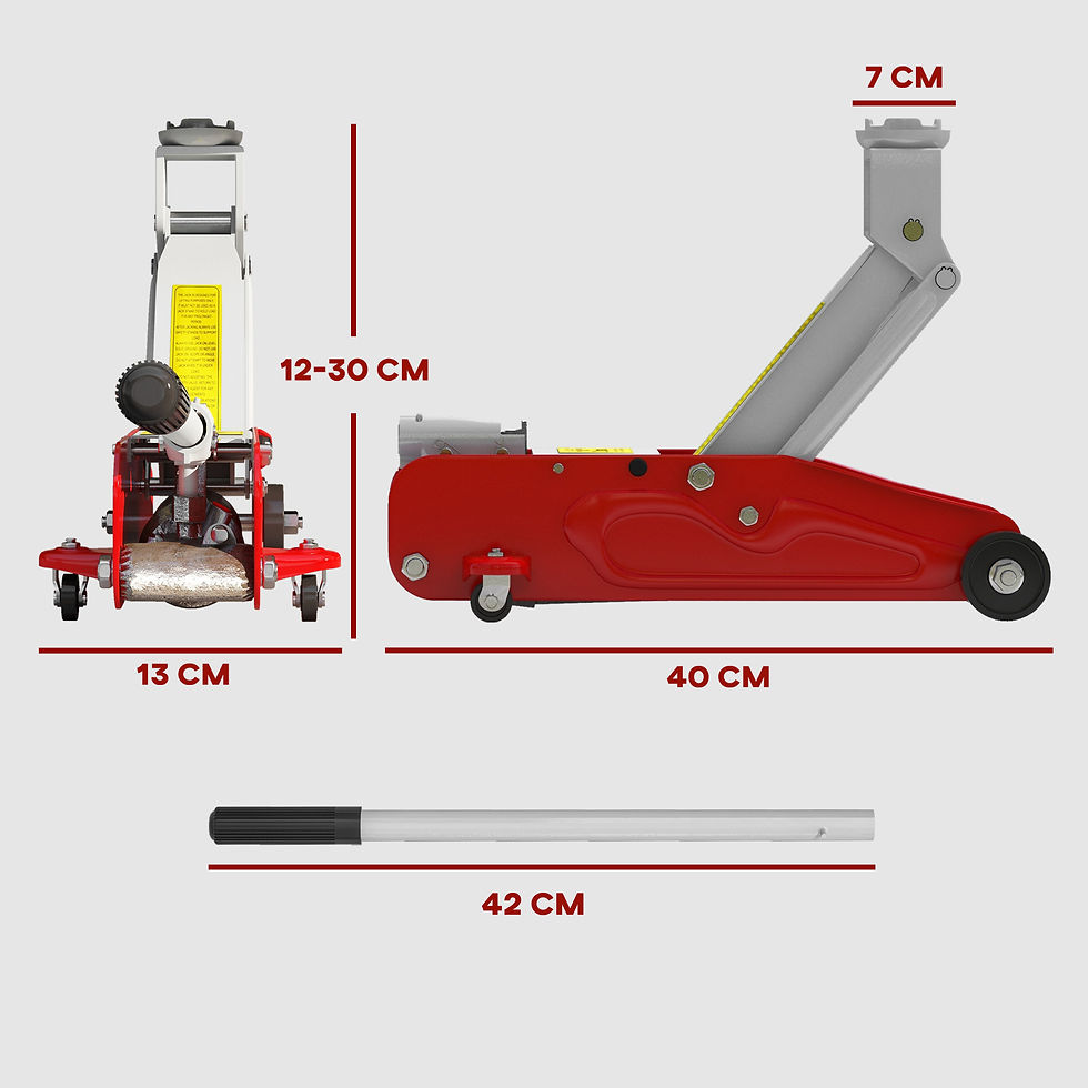 Thumbnail: Low Profile Jack, 2 Ton Hydraulic Car Jack for Car Trailer Garage Tyre Repair, R