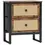 Thumbnail: HOMCOM Industrial-Natural Bedside Table - Brown