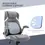 Thumbnail: Vinsetto Linen-Look Office Chair, with Adjustable Height and Tension - Grey