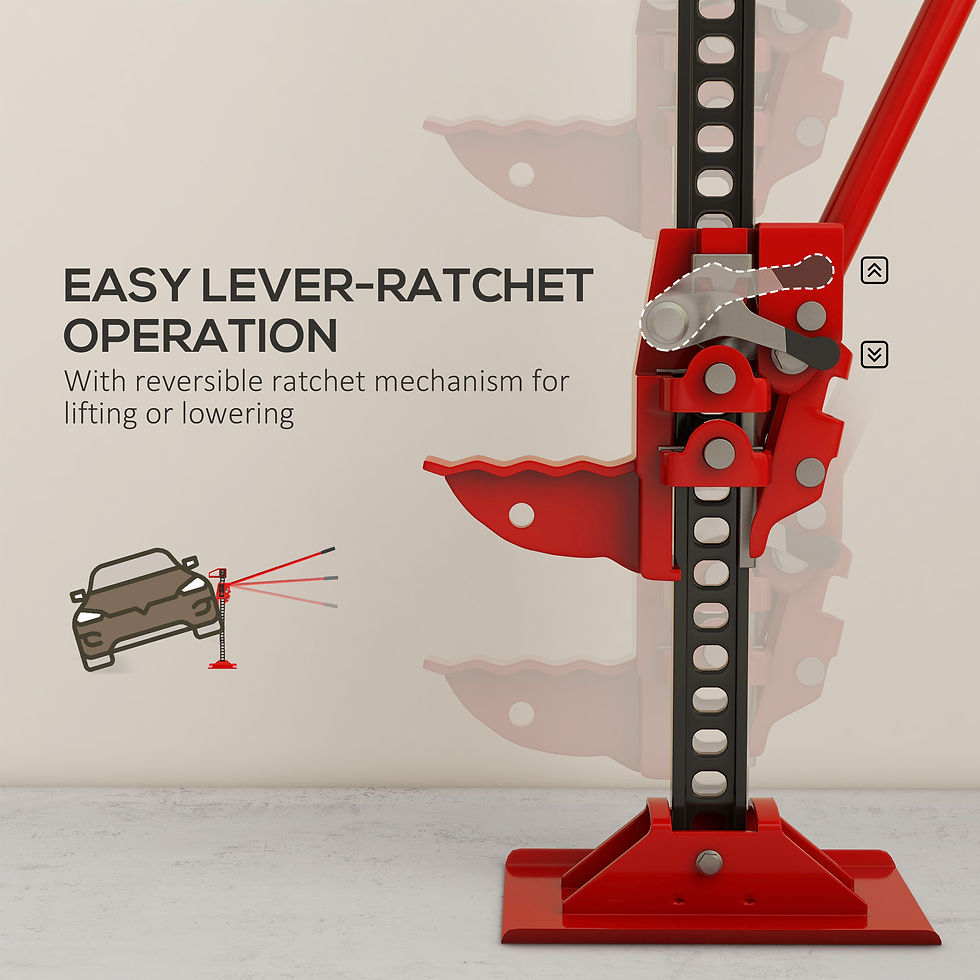 Thumbnail: 3 Tonne Farm Jack, 48" High Lift Jack for 4x4 Tractors Trucks Agricultural Lifti