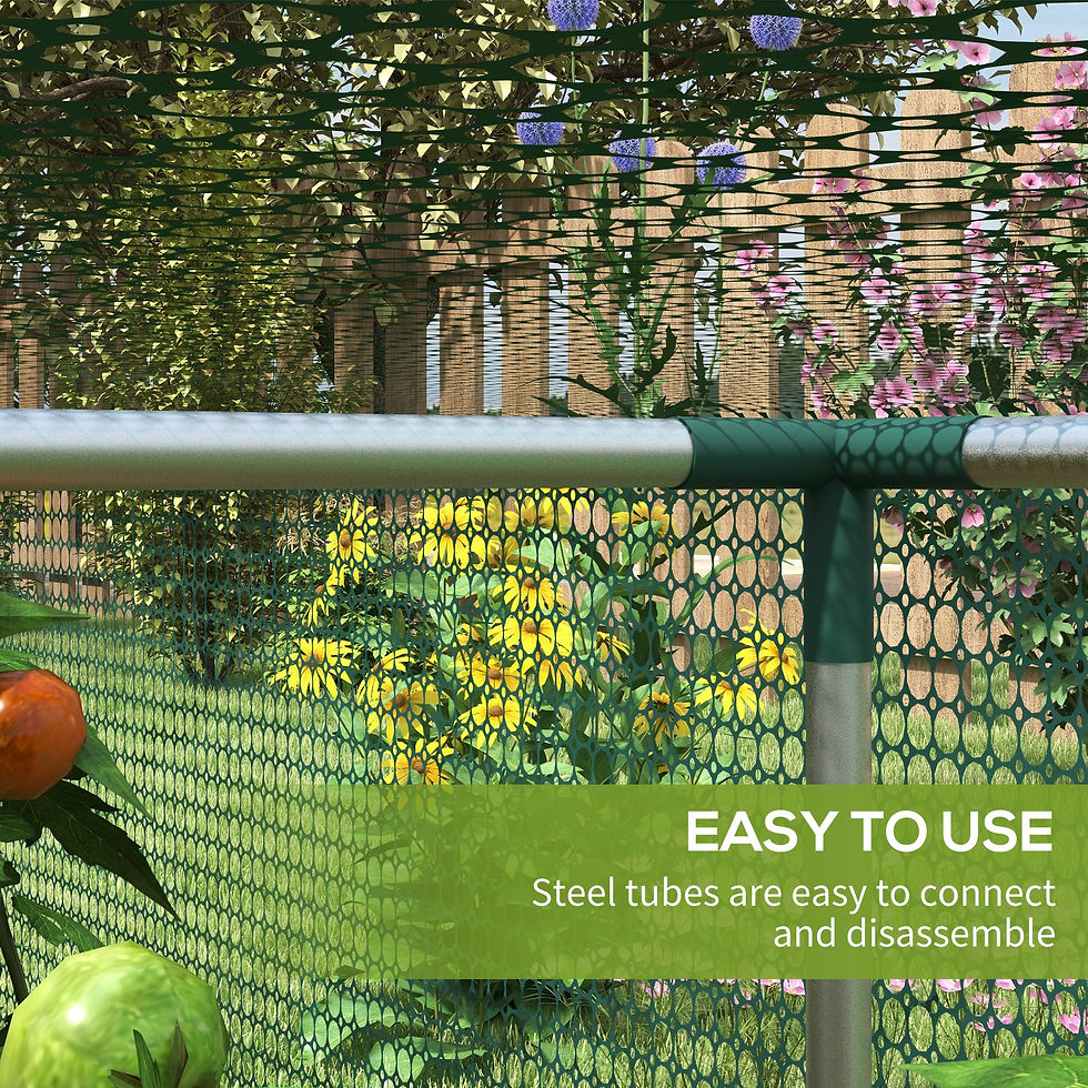 Thumbnail: 8' x 4' Plant Protection Cage, with Door, Green