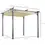 Thumbnail: Outsunny 3 x 3(m) Metal Pergola with Retractable Roof, Beige