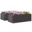 Thumbnail: Outsunny Set of 2 Raised Beds for Garden, Galvanised Steel Outdoor Planters Grey
