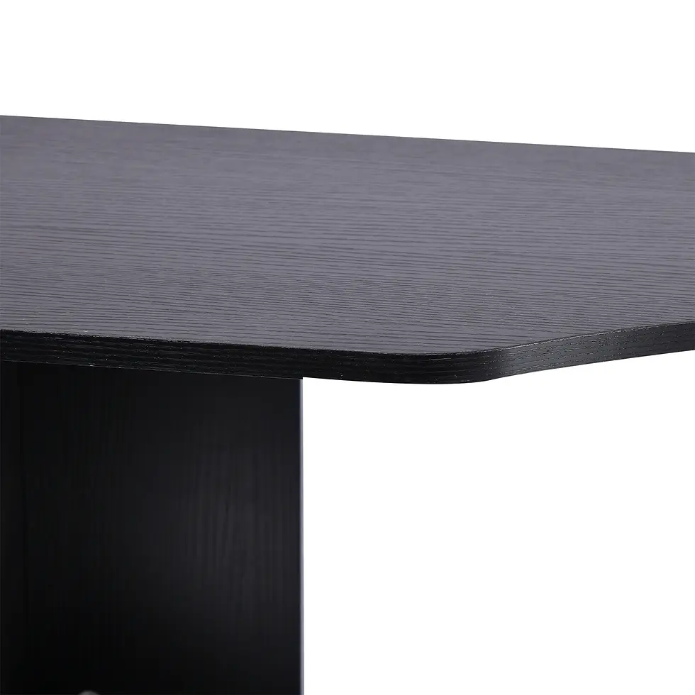 Thumbnail: HOMCOM  Black/White Computer Desk with Drawers and Storage Shelves