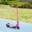 Thumbnail: Pink Electric Scooter for Kids w/ Rainbow Lights & Electric Brake (Ages 6-14)