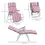 Thumbnail: Set of 2 Garden Sun Lounger Outdoor Reclining Seat Cushioned Seat Recliner Red