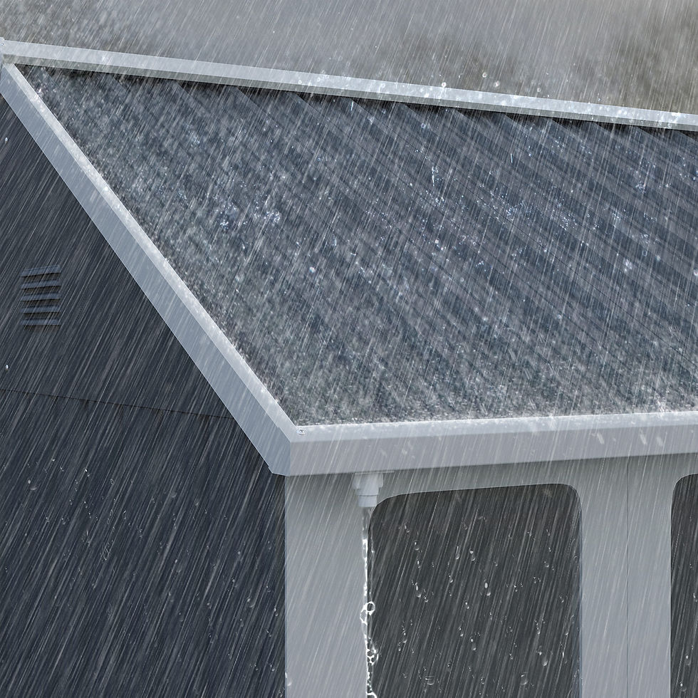 Thumbnail: 7 x 6ft Galvanised Garden Shed, with Latch - Dark Grey