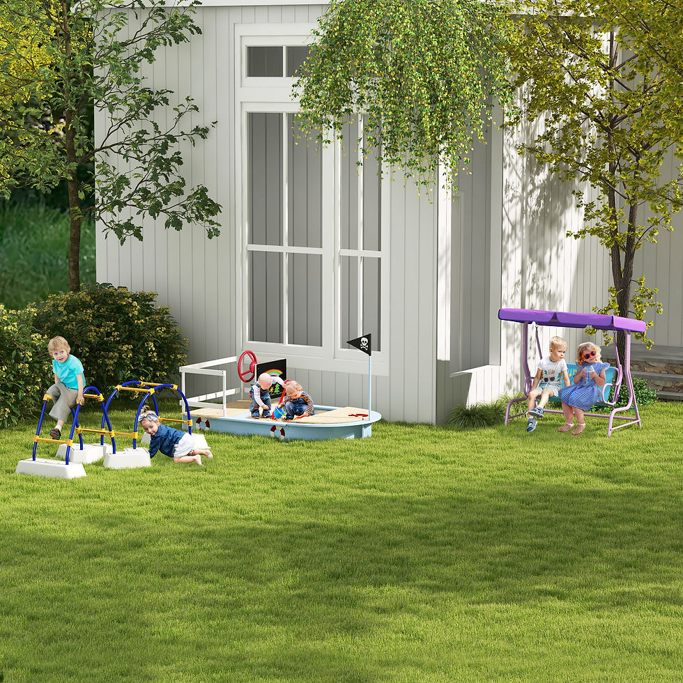 Thumbnail: Two Seater Kids Garden Swing, Fairy Themed kids Swing Chair with Adjustable Cano