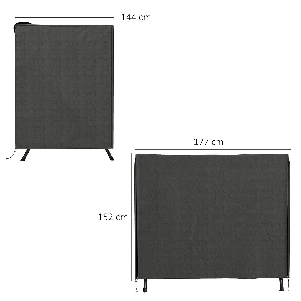 Thumbnail: 152 x 177cm Three-Seater Swing Chair Protective Cover Grey