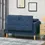 Thumbnail: HOMCOM Modern Loveseat Sofa, Compact 2 Seater Sofa with Hidden Storage, Blue