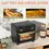 Thumbnail: HOMCOM 10L Air Fryer Oven, Mini Oven, Oil Free Cooking, Grill, Roast, Bake Black
