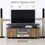 Thumbnail: HOMCOM Entertainment Centre with Black and Walnut Finish
