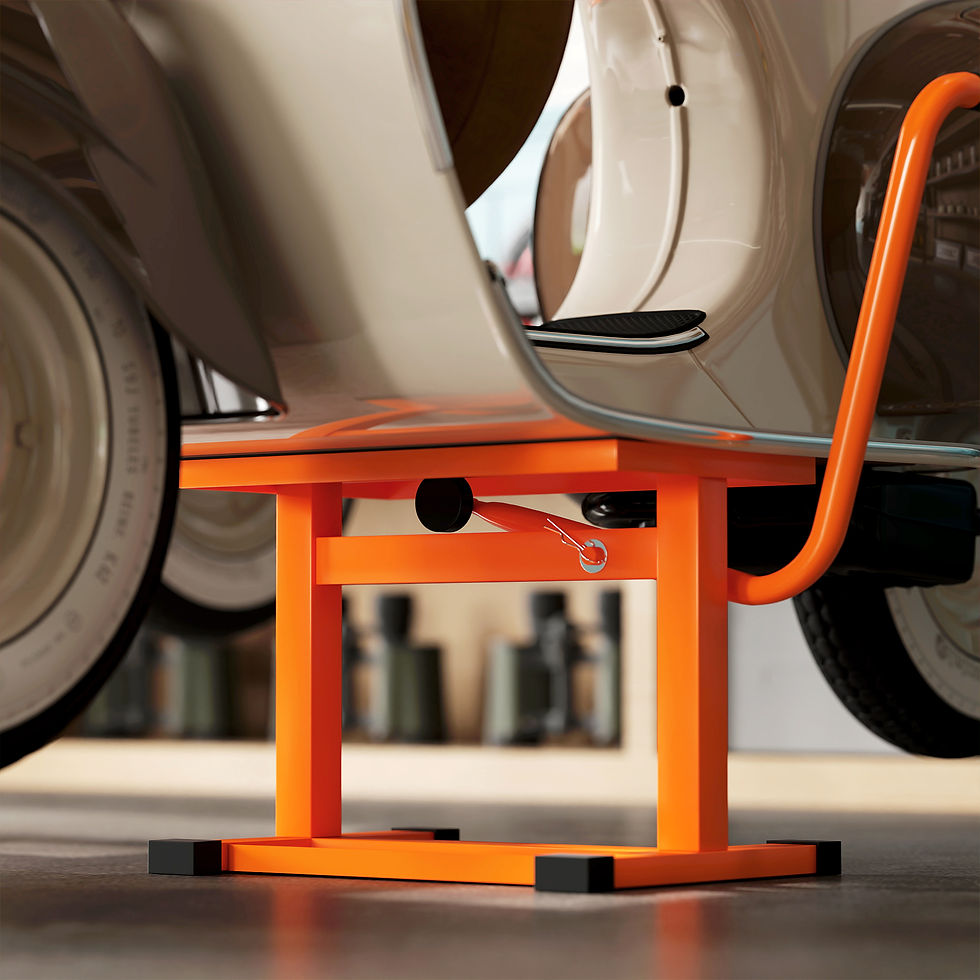 Thumbnail: Steel Motorbike Jack Lift, 27.5 / 39.5 H cm - Orange
