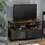 Thumbnail: HOMCOM TV Cabinet for 47-inch TVs, TV Console Unit with 2 Foldable Linen Drawers