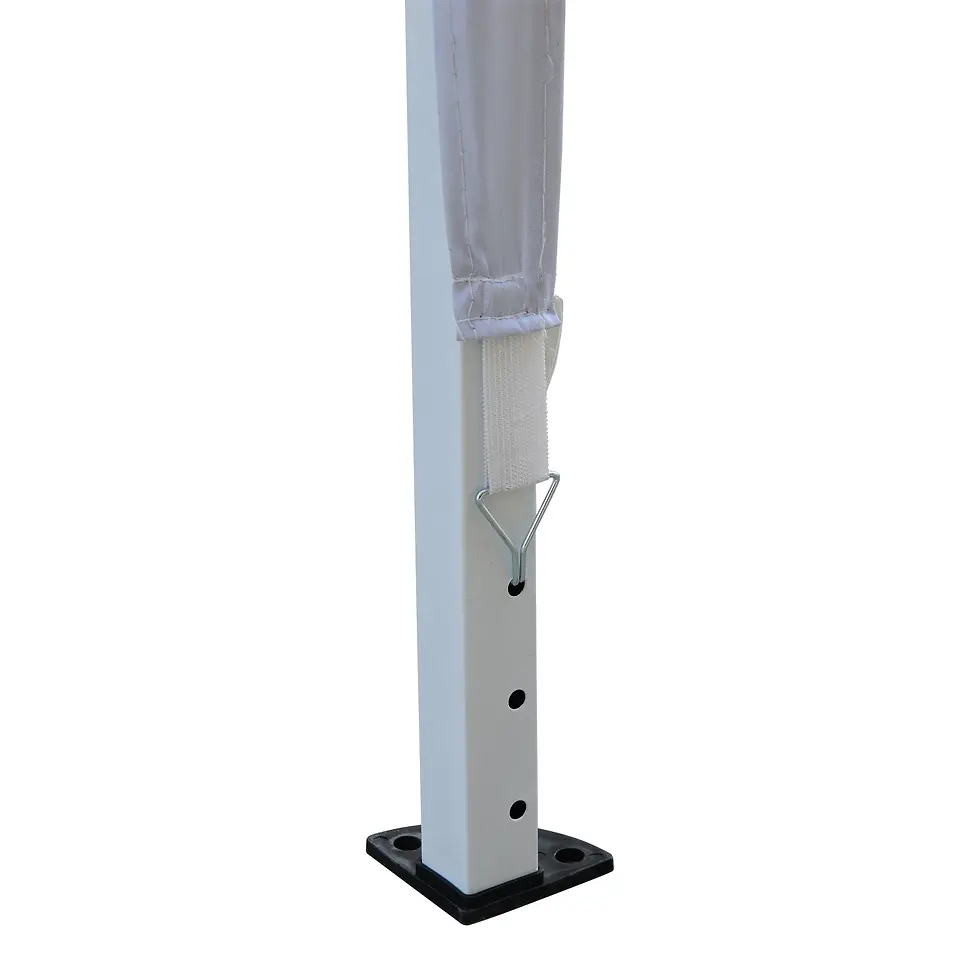 Thumbnail: Outsunny 3 x 3M Garden Pop Up Gazebo Height Adjustable Marquee Party Tent -White