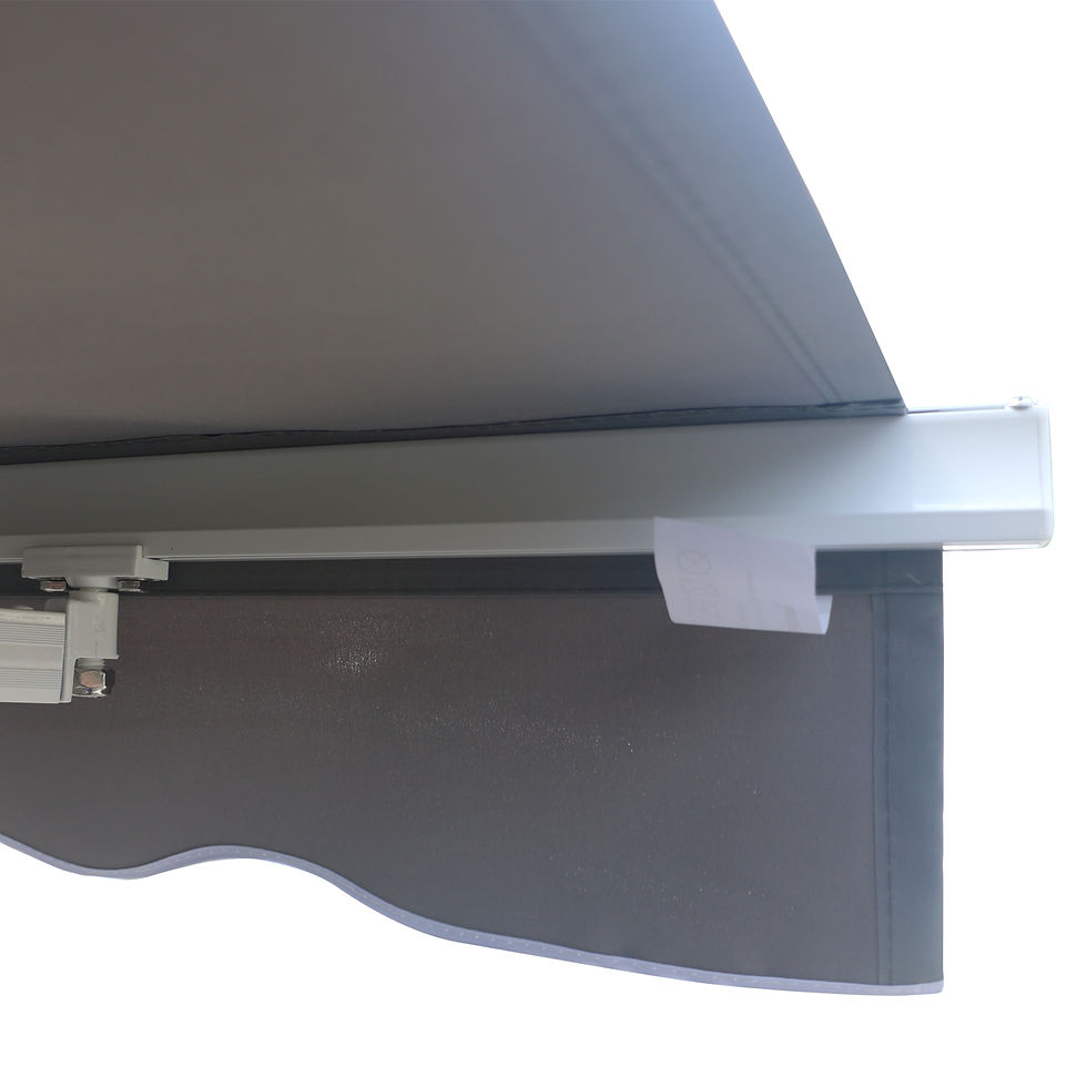 Thumbnail: 3 x 2.5m Manual Awning Canopy Sun Shade Shelter Retractable for Garden Grey