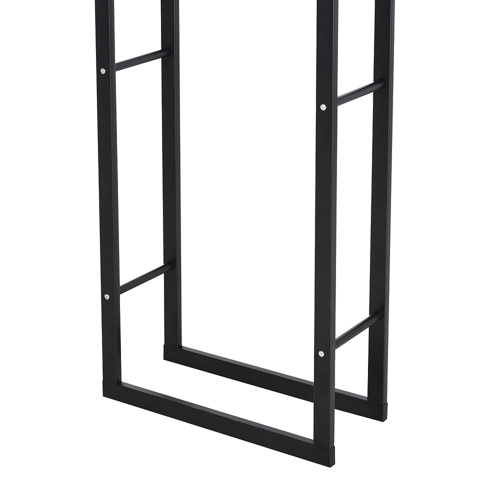 Thumbnail: Metal Firewood Log Holder Tall Firewood Rack Indoor Outdoor Fireplace Wood Stora