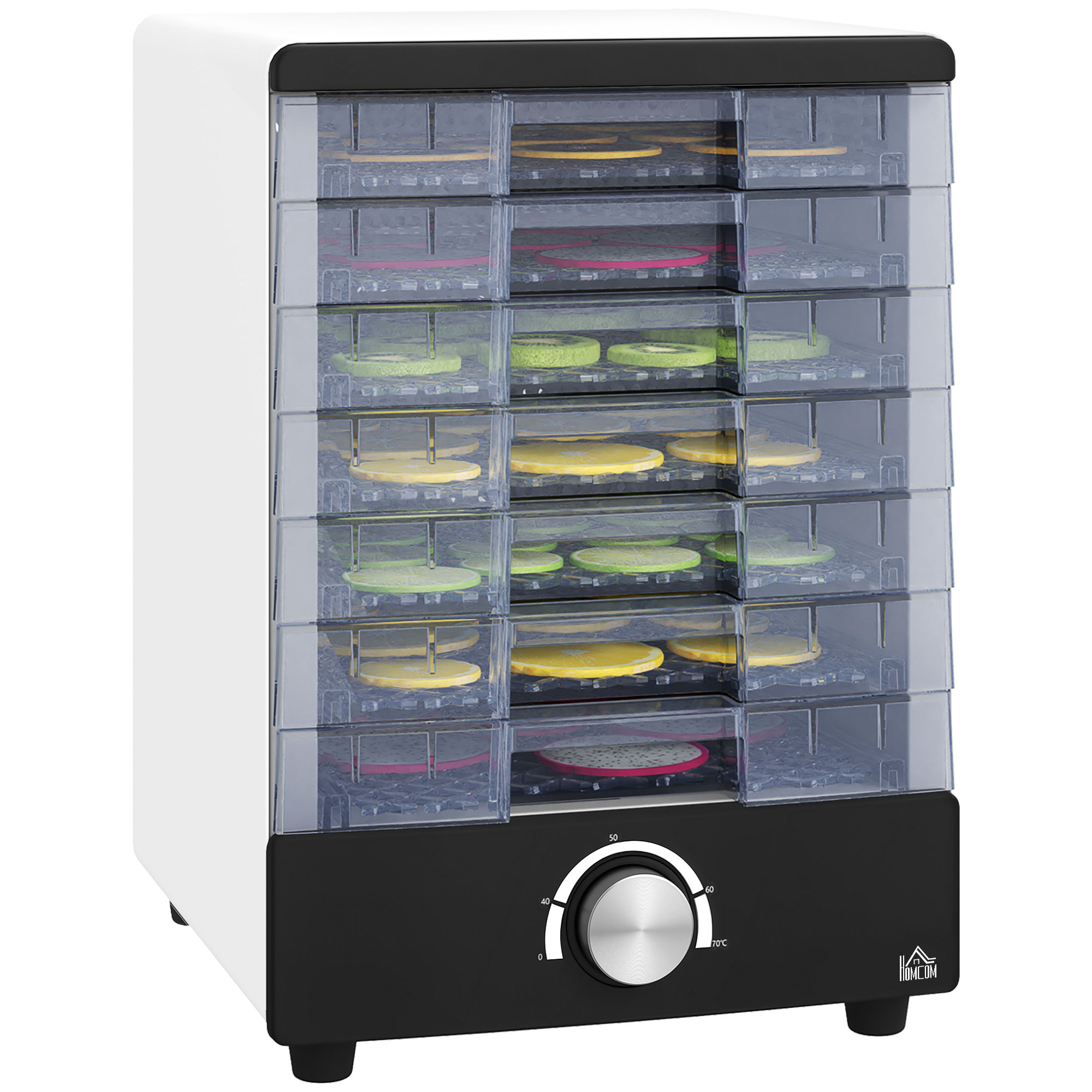 HOMCOM Seven Tray, 40-70°C Food Dehydrator -