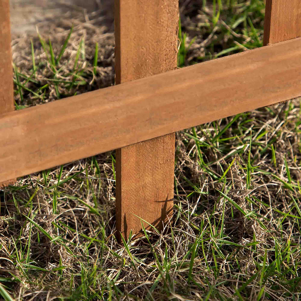 Thumbnail: Outsunny Pack of 24 Wooden Border Fences, Garden Fixed Picket Fence for Lawn