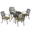 Thumbnail: Outsunny 4 Seater Outdoor Dining Set Antique Cast Aluminium Garden Furniture Set