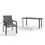 Thumbnail: Outsunny Seven-Piece Metal Dining Set, with Glass-Top Table - Grey