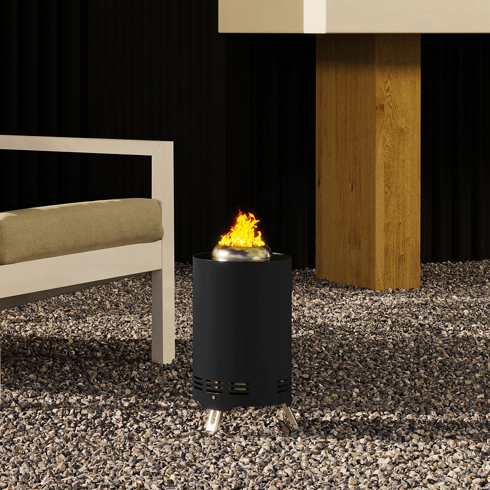 Thumbnail: Smokeless Fire Pit, 16 x 16 cm Stainless Steel Portable Wood Burning Firepit wit