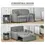 Thumbnail: Click Clack Sofa Bed - Double - Adjustable Backrest