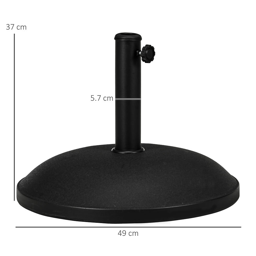 Thumbnail: 25 kg Parasol Base, Heavy Duty Concrete Patio Umbrella Stand with Adjustable Kno
