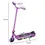 Thumbnail: Purple Kids Electric Scooter w/ Rainbow Lights & Electric Brake (Ages 6-14)