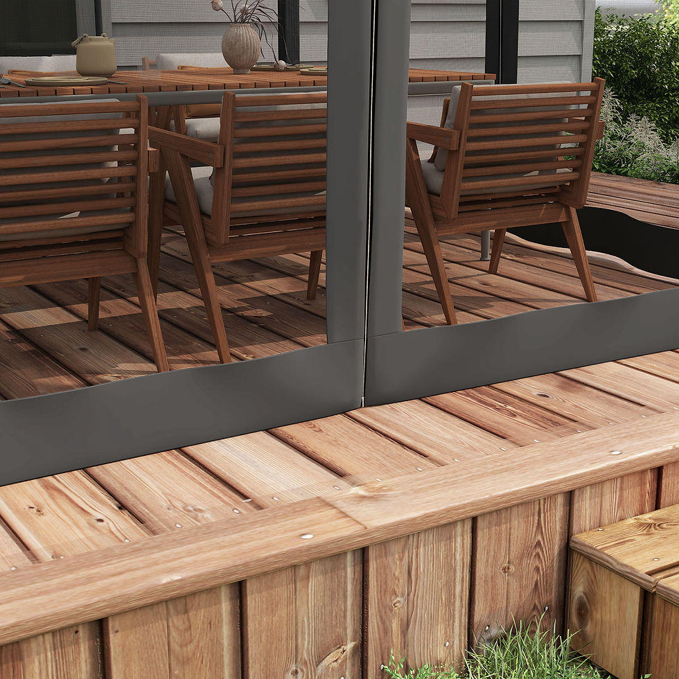 Thumbnail: Outsunny 3 x 3m Aluminium Frame Pergola, with Retractable Roof - Dark Grey