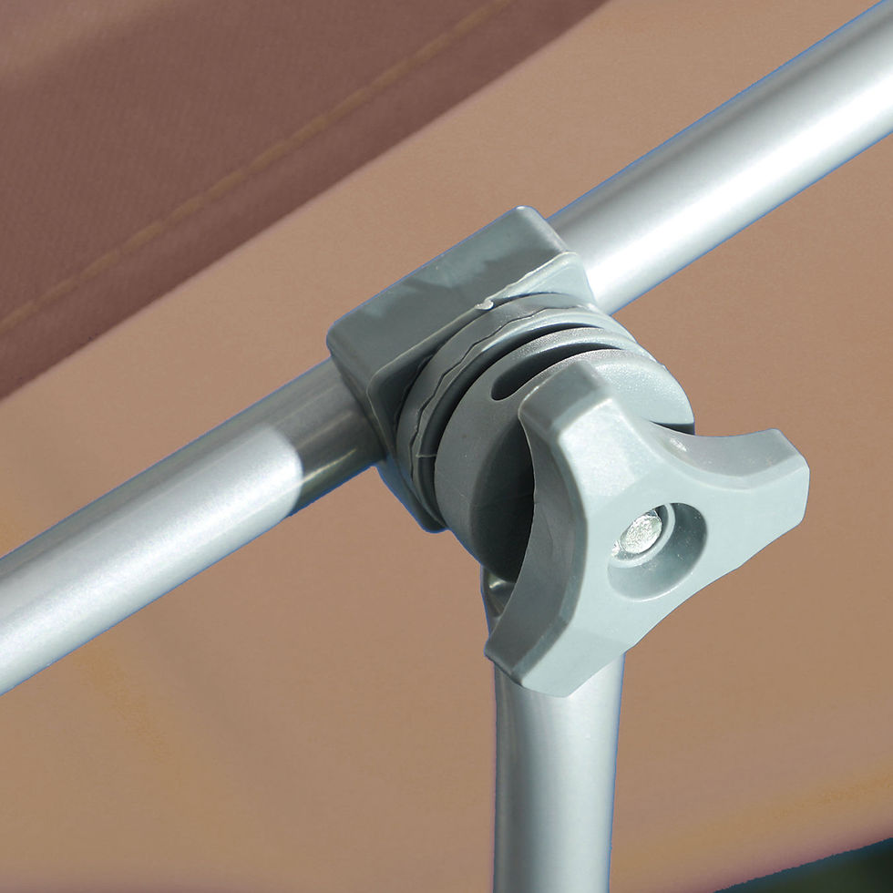 Thumbnail: Sun Lounger, with Adjustable Face Canopy - Brown