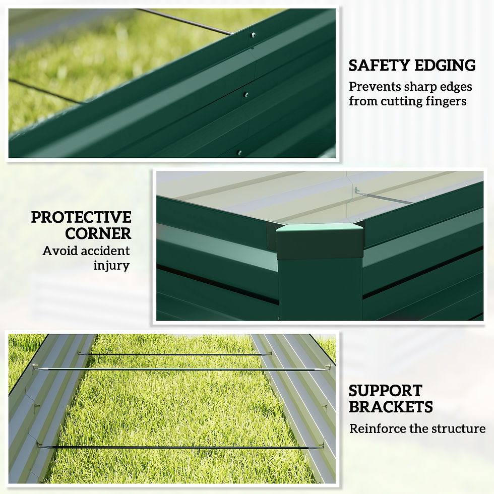 Thumbnail: 60 x 240cm Galvanised Steel Planter, with Open Bottom