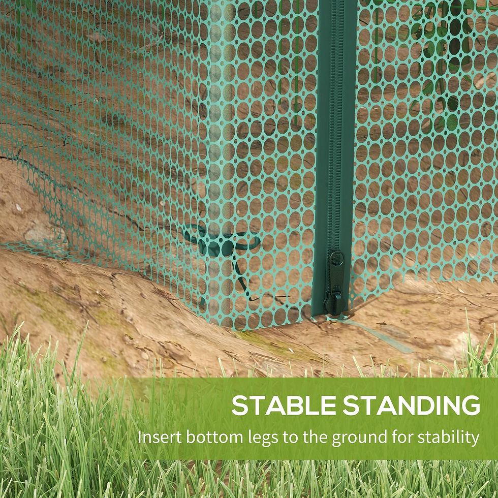 Thumbnail: 8' x 4' Plant Protection Cage, with Door, Green