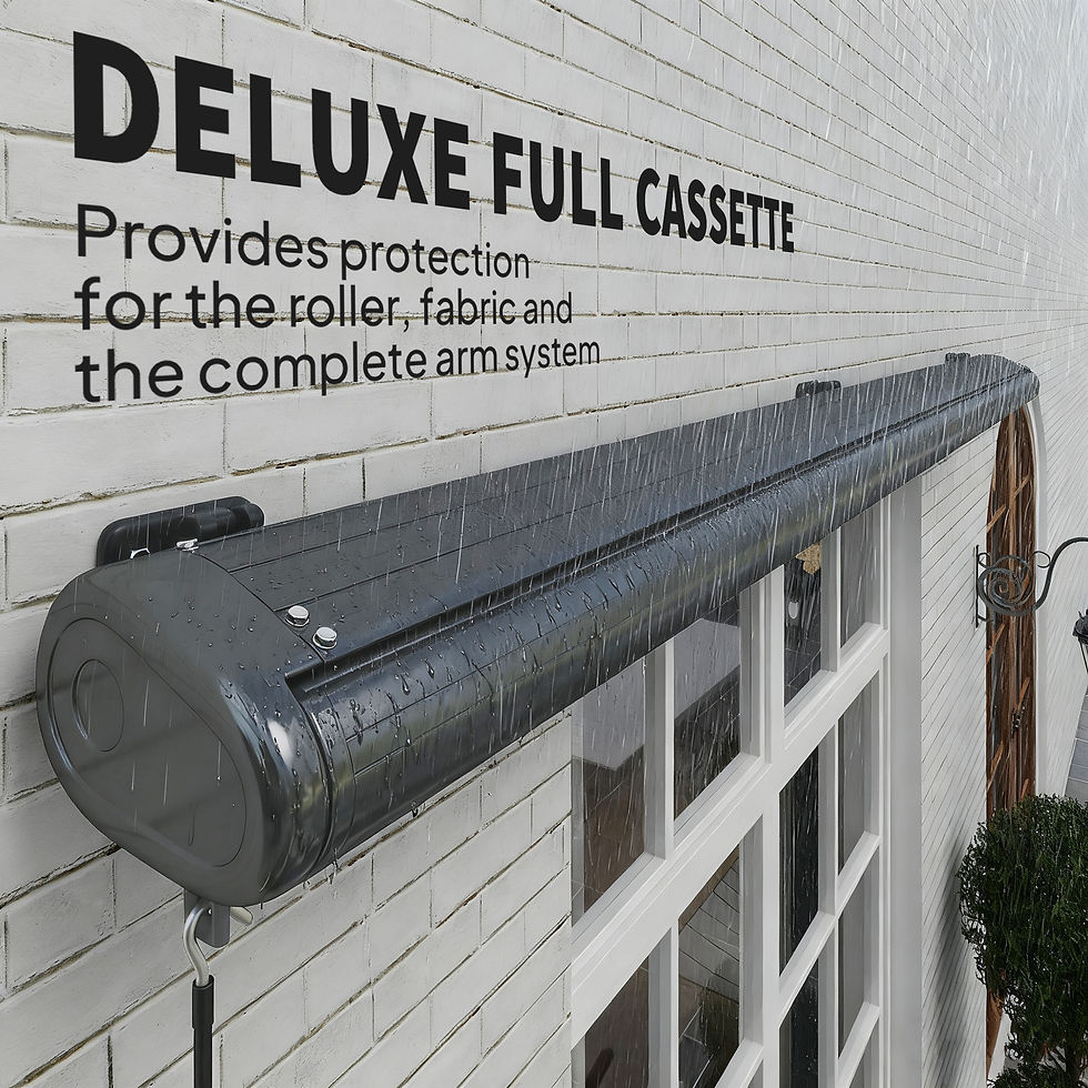 Thumbnail: 4 x 3(m) Full Cassette Electric Awning with Remote Controller, Aluminium Frame D