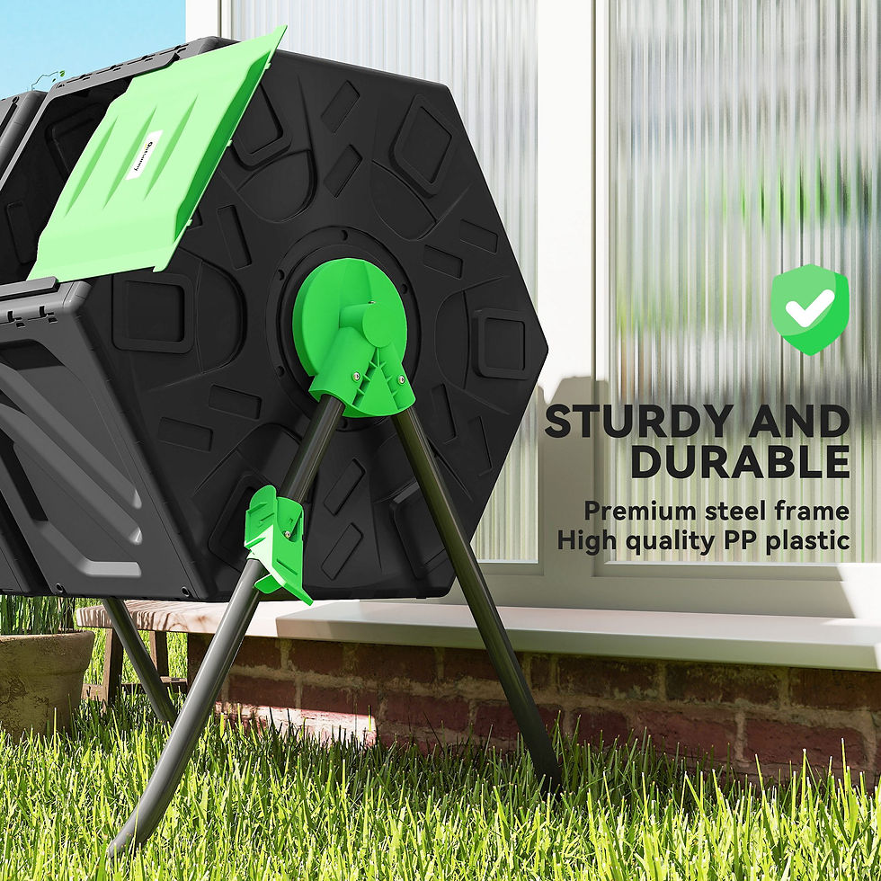 Thumbnail: Outsunny 130L Double Chamber Composter - Black