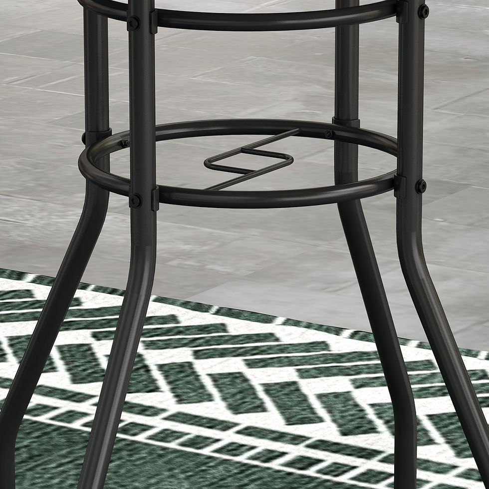 Thumbnail: Φ60 Garden Table, with Glass Printed Tabletop - Multicolour