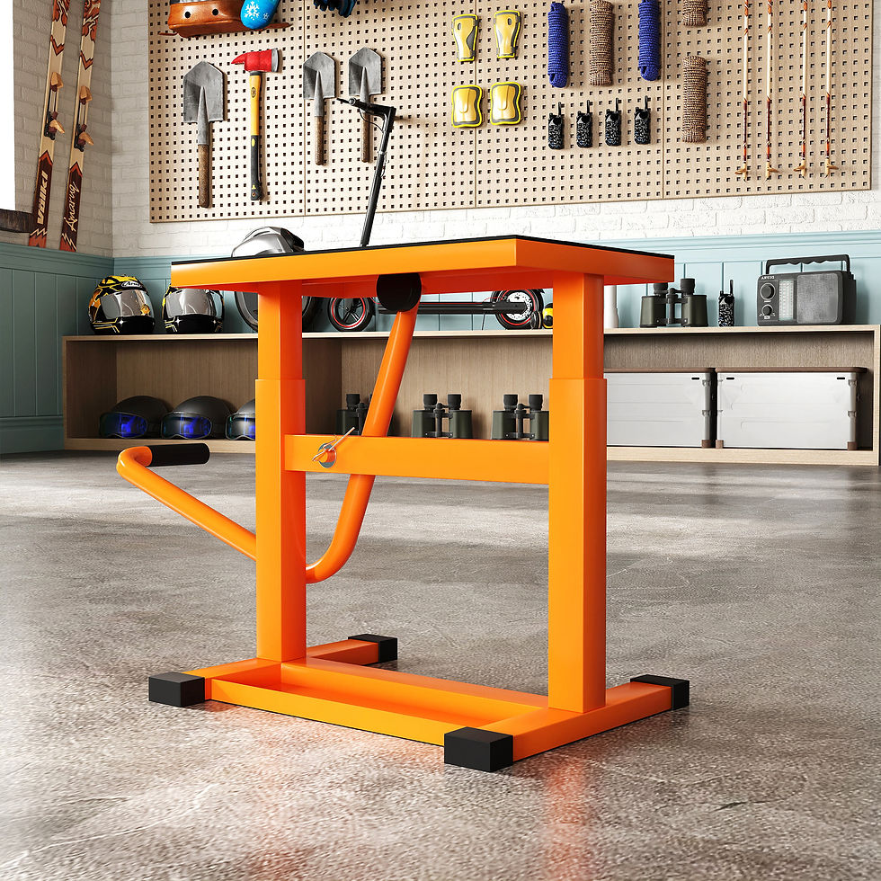Thumbnail: Steel Motorbike Jack Lift, 27.5 / 39.5 H cm - Orange