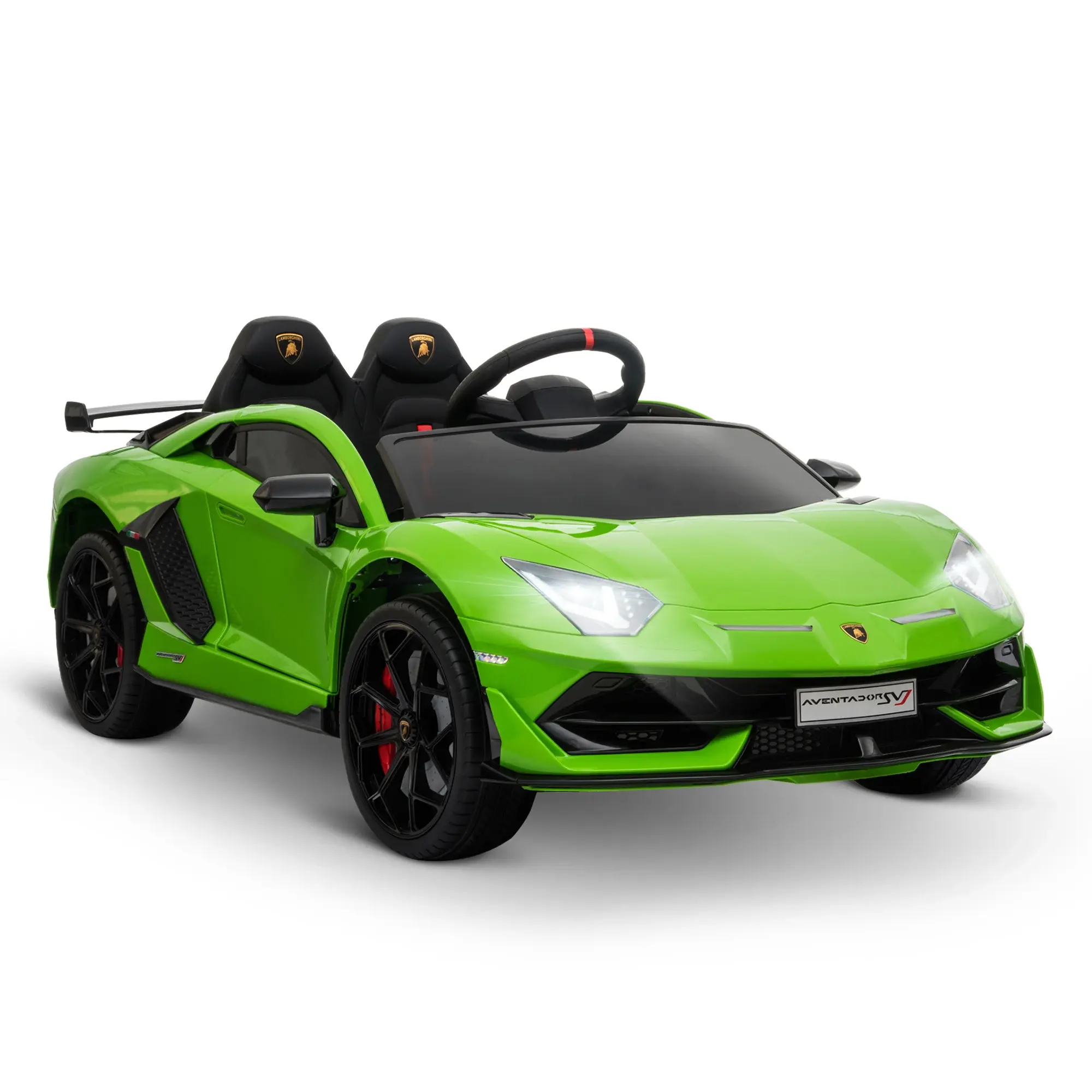 HOMCOM Lamborghini SVJ 12V Kids Electric Ride On Car Sport Racing Toy RC 3-8 YO