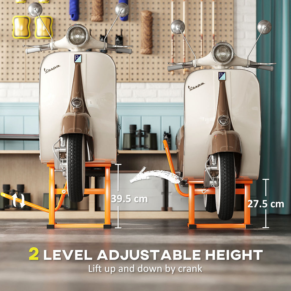 Thumbnail: Steel Motorbike Jack Lift, 27.5 / 39.5 H cm - Orange